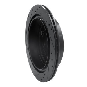 Subaru Tribeca Brake Rotor (1) - Rear Right - R1 Concepts - Drilled & Slotted - Black - `06-`14